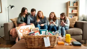 family game night basket ideas